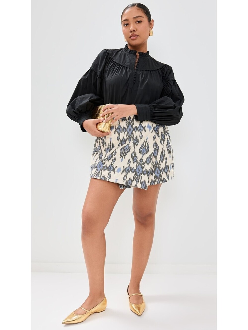 Ulla Johnson Zina Cotton Ikat Skirt, $520 NWT, US 10-2657